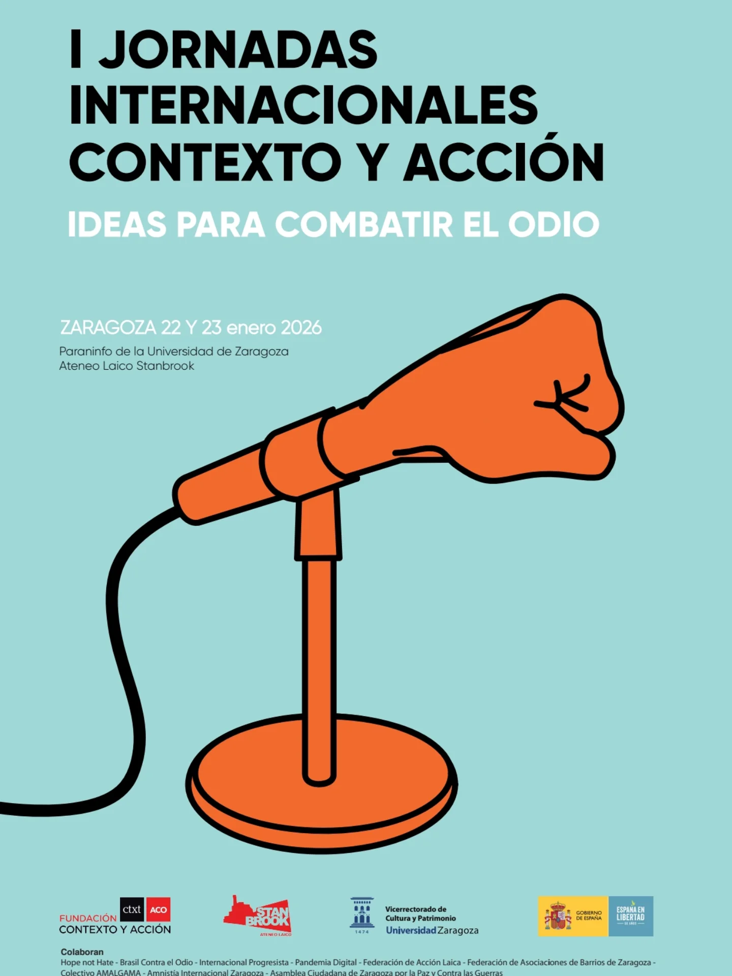 I Jornadas Internacionales Contexto y Acción: 'Ideas para combatir el odio'.