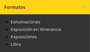 Filtro formatos proyecto