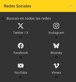 Filtro redes sociales